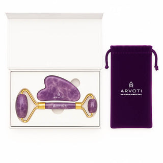 Gubba's Amethyst Gua Sha & Facial Roller Set