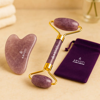 Gubba's Amethyst Gua Sha & Facial Roller Set