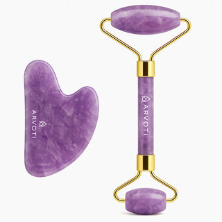 Gubba's Amethyst Gua Sha & Facial Roller Set