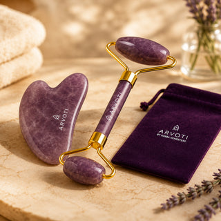 Gubba's Amethyst Gua Sha & Facial Roller Set